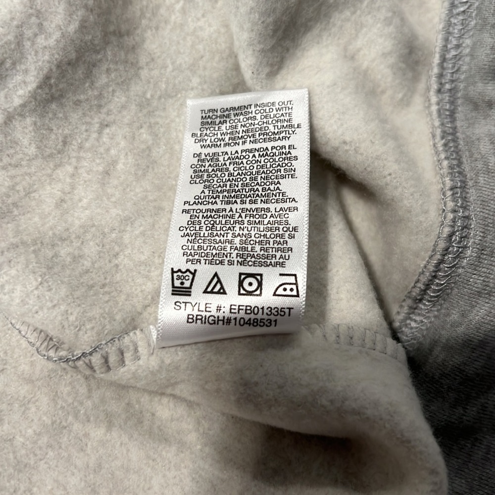 Kensie Sweatshirt Open Back tie and button size medium - Picture 11 of 11